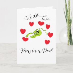 Valentine: Zwei in einer Hülse . Feiertagskarte