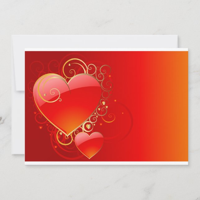 Valentineinladung Einladung (Vorderseite)