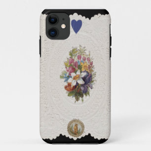 Valentinekarte, die Blumen, c.1840 darstellt Case-Mate iPhone Hülle