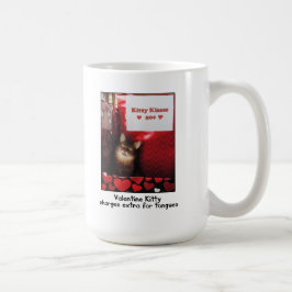 Valentinekitty-küssende Stand-Tasse Tasse