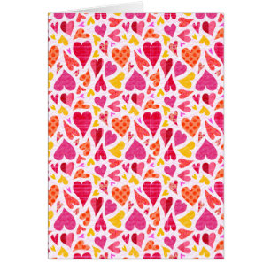 Valentinenkarte der weißen Doodle