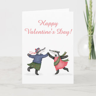 Valentinenkarte des Badgers Karte