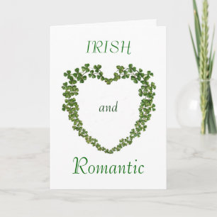 Valentinenkarte für Irland und Romantik Feiertagskarte