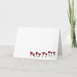 Valentinenkarte "Jumping Hearts" Feiertagskarte