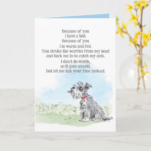 Valentinenkarte vom Hund Karte