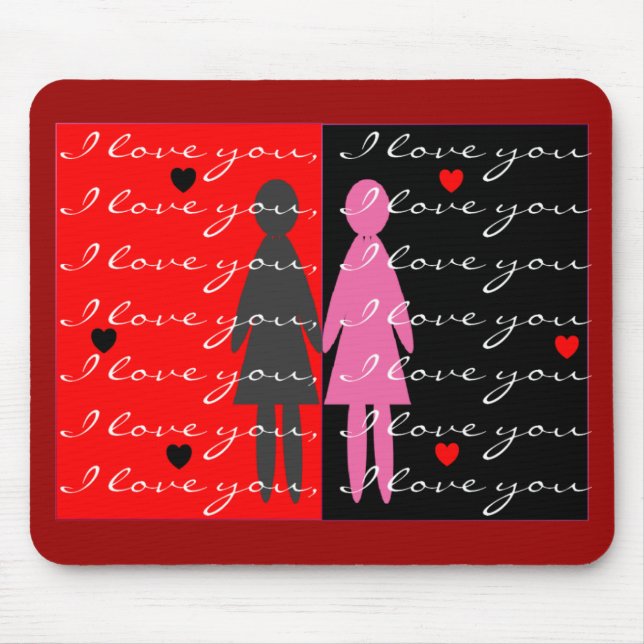 Valentinenkarten und -geschenke mousepad (Vorne)