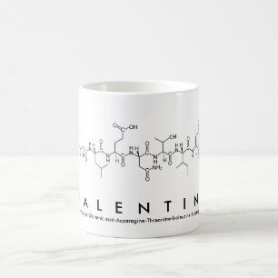 Valentinepeptid-Namen-Tasse Tasse