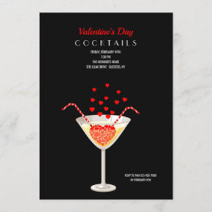 Valentiner Cocktails-Party Einladung