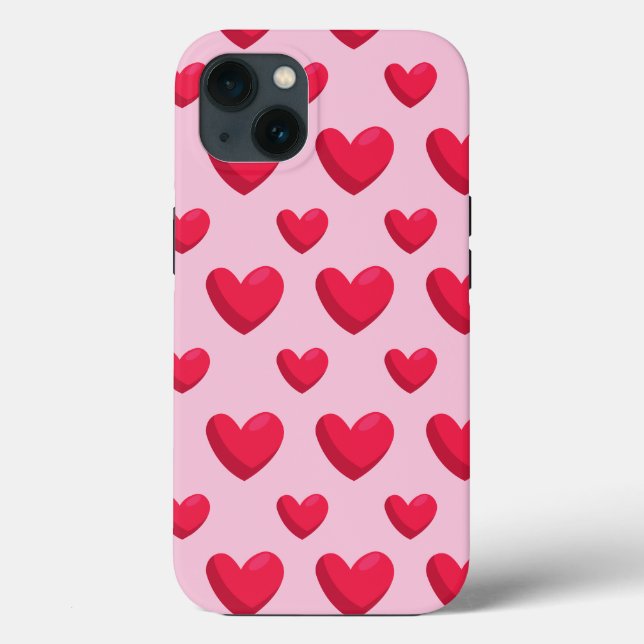 Valentiner Hintergrund mit Herz-Liebe Case-Mate iPhone Hülle (Rückseite)