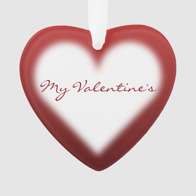 Valentiner Ornament Maßgeschneiderte Liebe Ornamen (Vorderseite)