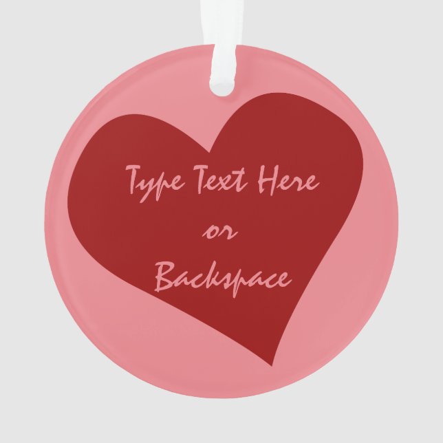 Valentiner Ornament Maßgeschneiderte Liebe Ornamen (Rückseite)