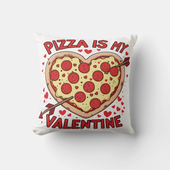 Valentiner Pizzafreunde Kissen (Vorderseite)