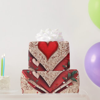 Valentiner Tagesherzen Wrapping Paper Geschenkpapier