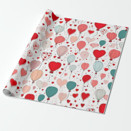 Valentiner Tagesherzen Wrapping Paper Geschenkpapier