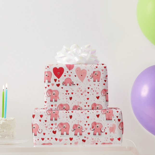 Valentiner Tagesherzen Wrapping Paper Geschenkpapier (Partygeschenke)