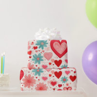 Valentiner Tagesherzen Wrapping Paper