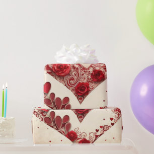 Valentiner Tagesherzen Wrapping Paper Geschenkpapier