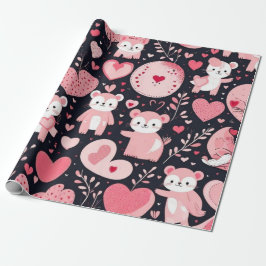 Valentiner Tagesherzen Wrapping Paper Geschenkpapier