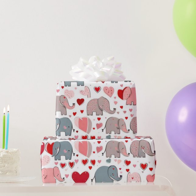 Valentiner Tagesherzen Wrapping Paper Geschenkpapier (Partygeschenke)