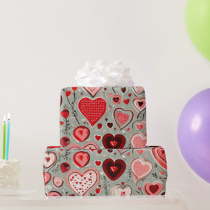 Valentiner Tagesherzen Wrapping Paper Geschenkpapier