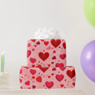 Valentiner Tagesherzen Wrapping Paper Geschenkpapier