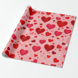 Valentiner Tagesherzen Wrapping Paper Geschenkpapier