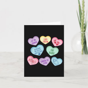 Valentines Arbeit und Lieferung Krankenschwester H Karte
