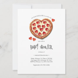 Valentines Baby Dusche Pizza Party Einladung
