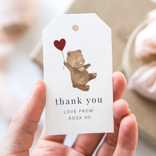 Valentines Bear Gift Tag Geschenkanhänger (Von Creator hochgeladen)