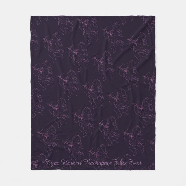 Valentines Blanket Cupid Liebe Custom Blankes Fleecedecke (Vorderseite)
