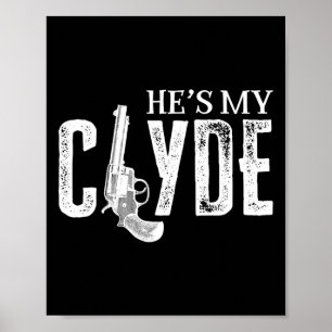 Valentines Bonnie Clyde Matching Couple Liebe Top Poster