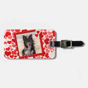 Valentines Border Collie Hunde Herz Gepäckanhänger