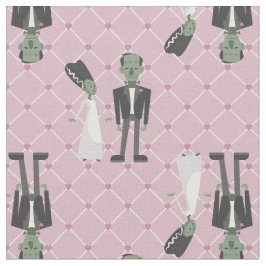 valentines bride frankenstein monster pink herzen stoff