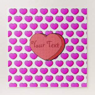 Valentines Candy Heart Zeichnend Puzzle