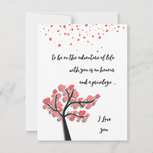 Valentines Card, adventure of life Feiertagskarte