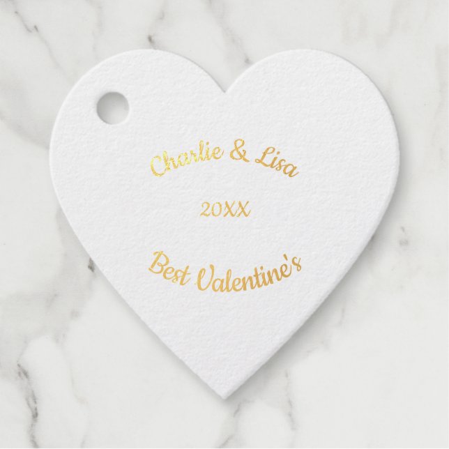 Valentine's Cat Paws Text Geschenkanhänger (Vorderseite)