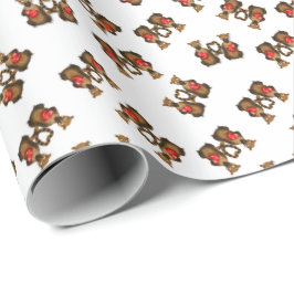 Valentine's Coati Pairs Geschenkpapier
