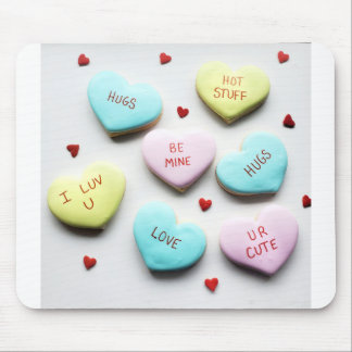 Valentines Conversation Heart Merch Mousepad