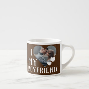Valentines Couple Heart Custom Personalisiert Foto Espressotasse