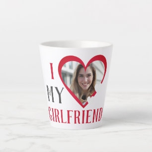 Valentines Couple Heart Custom Personalisiert Foto Milchtasse