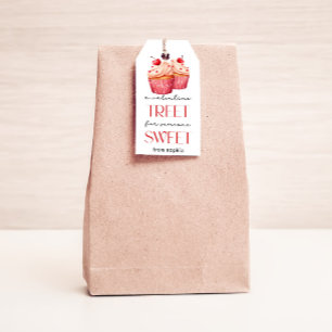 Valentines Cupcake Tag Geschenkanhänger