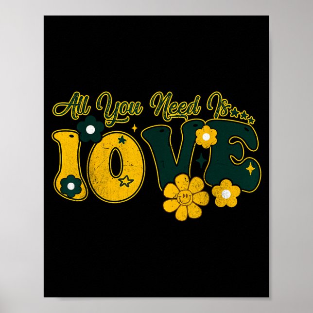 Valentine's Day All You Need Is 10ve Love Funny Me Poster (Vorne)