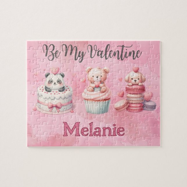 Valentine's Day Animal Kid Puzzle  (Horizontal)