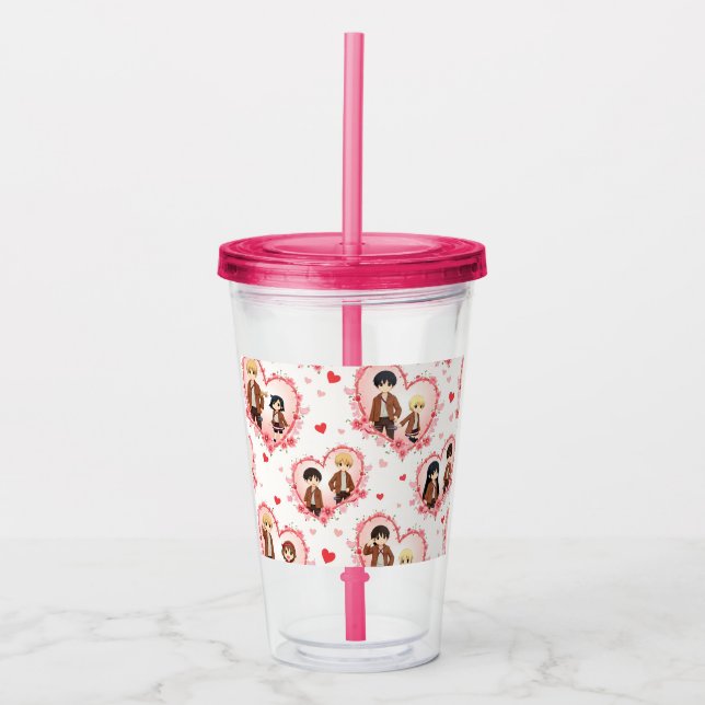 VALENTINE'S DAY ANIME ACRYLTRINKBECHER (Vorderseite)