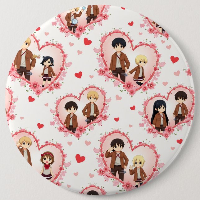 VALENTINE'S DAY ANIME BUTTON (Vorderseite)