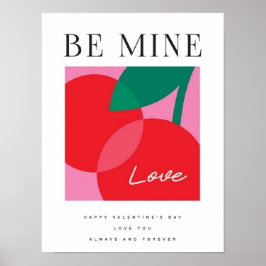 Valentine's Day  Be Mine Valentine's Day Card Poster