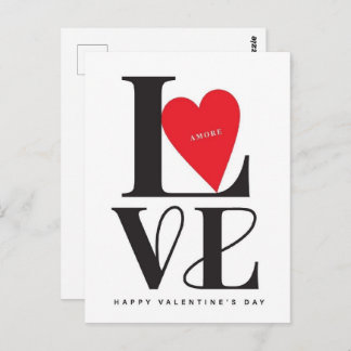 Valentine's Day Be Mine Valentine's Day Card Postkarte