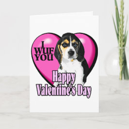 Valentines Day Beagle Feiertagskarte
