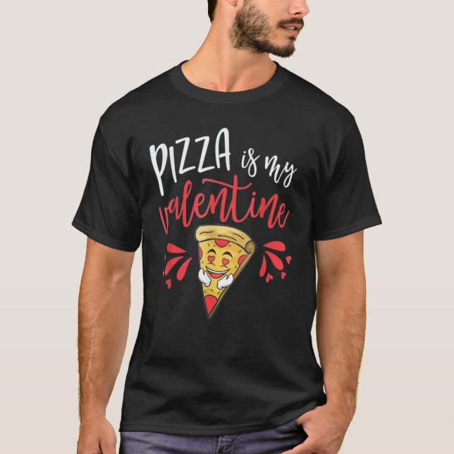 Valentines Day  Boys Kids Pizza Is My Valentine 1 T-Shirt (Vorderseite)