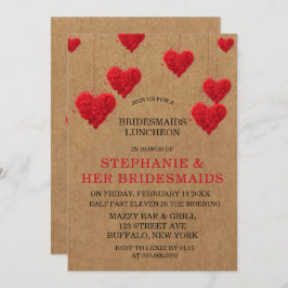 Valentine's Day Bridesmaids Luncheon Einladung